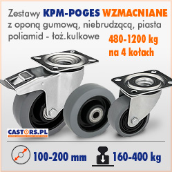 Koła przemysłowe KPM-POGES wzmacniane Szczecinek