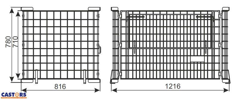 SIATKOWA OBUDOWA PALETY 1200X800 LIGHT I
