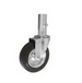 Kółko do rusztowania z rurą w obudowie skrętnej. CAST-ZAB-ZR22 125mm