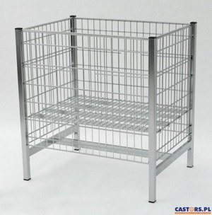 STÓŁ EKSPOZYCYJNY 800X600 H-850/650 KOSZ SIATKOWY SKLEPOWY