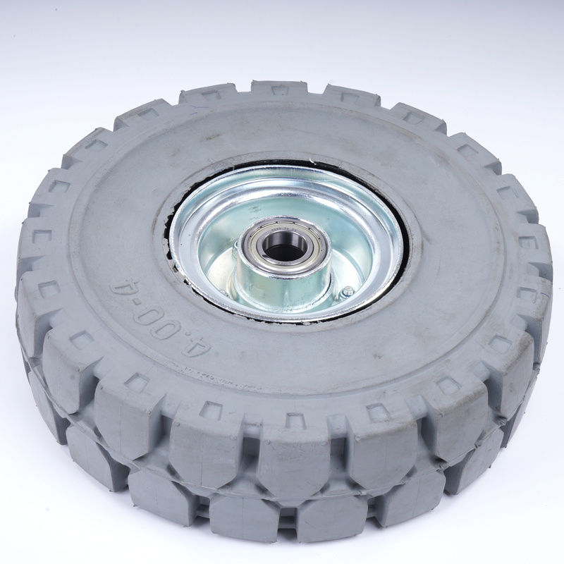 Kółko do pługa zamiatarki metalowo-gumowe SRH-300/20-400-4  Nośność 550 kg / 300mm/ kulkowe