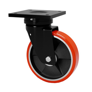 Koło transportowe obrotowe CAST-HSWW-ZPU 200K do dużych obciążęń wysoka nośność 1100 kg / 200mm