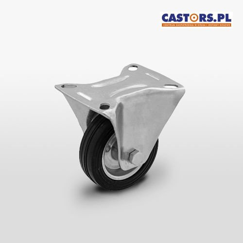 Zestaw kołowy stały CTPW-SG 125W  koło metalowo-gumowe stalowa piasta  Nośność 100 kg / 125mm / wałeczkowe